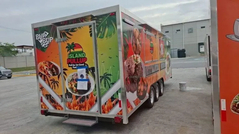 The Island Pullup food truck parked on location
